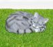 купити Садова фігура Кіт сплячий сірий 1